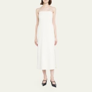 Theory Strapless Cream Dress